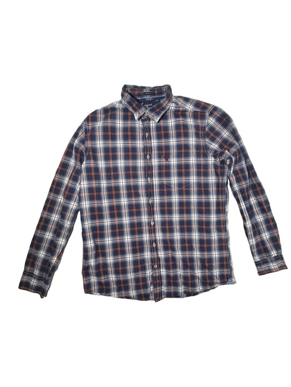 Men's American Eagle Outfitters Athletic Fit size LT - blue plaid button down